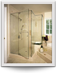 shower framed glass